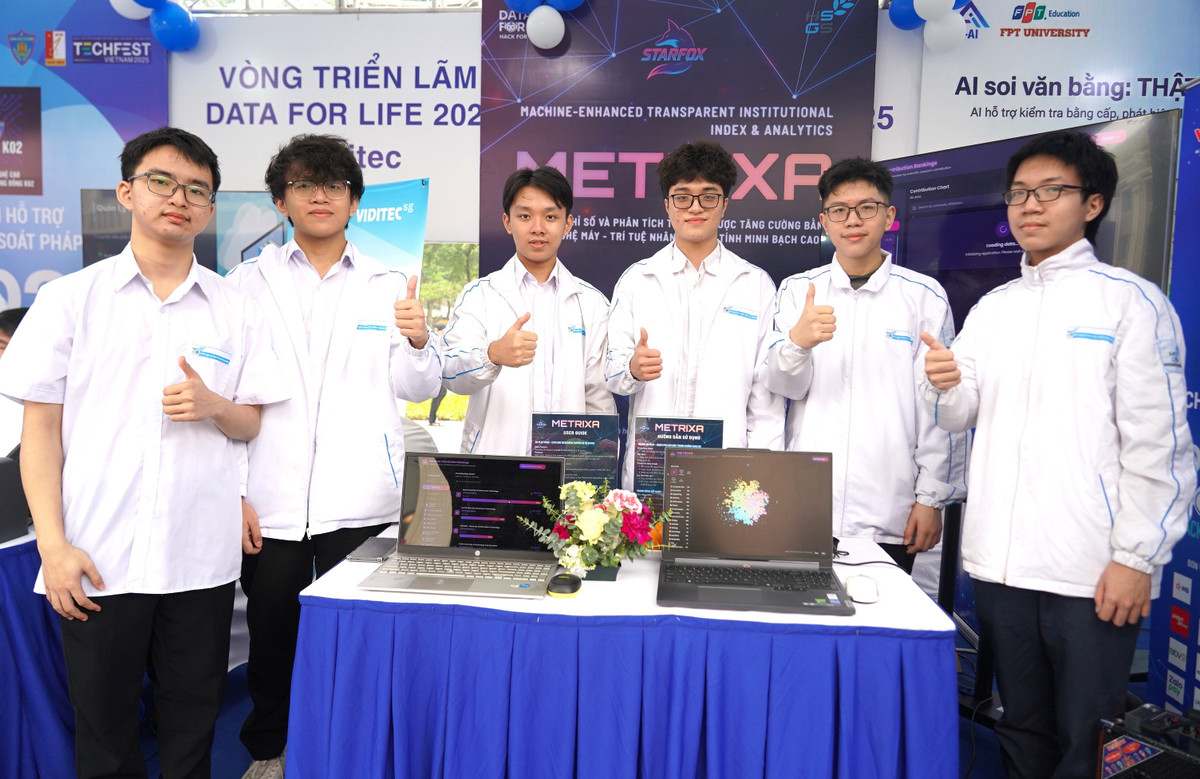 Học sinh Việt Nam chế tạo AI xếp hạng khoa học, đột phá dữ liệu